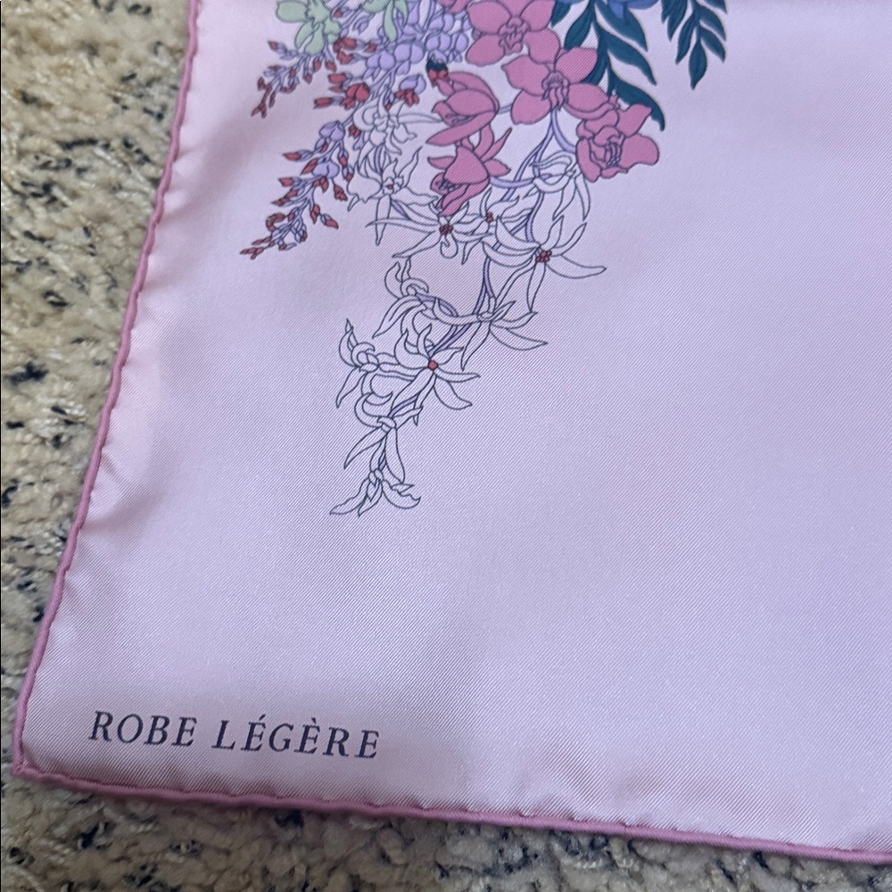 Hermes Floral Horse Silk Scarf Carre Robe Legere - Picture 3 of 10